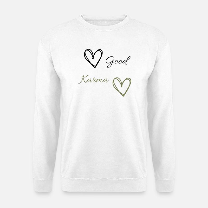 Good karma - Unisex Pullover - Weiß
