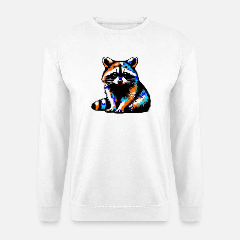 Raccoon - Unisex Sweatshirt - white