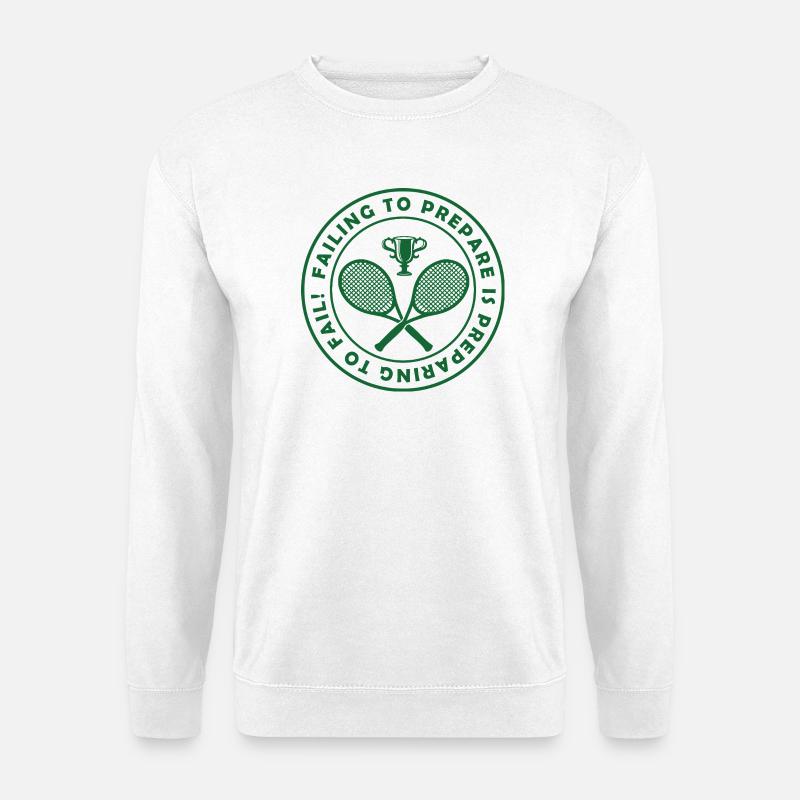 Vorbereitung Siegt – Tennis - Unisex Pullover - Weiß