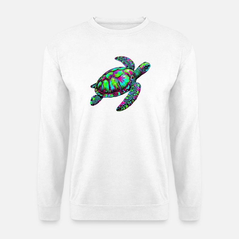 Meeresschildkröte - Unisex Pullover - Weiß