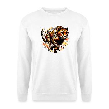 Guépard - Sweat-shirt Unisexe - blanc - Devant