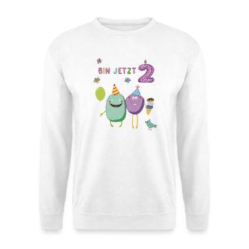 Fille d’anniversaire - Sweat-shirt Unisexe - blanc - Devant