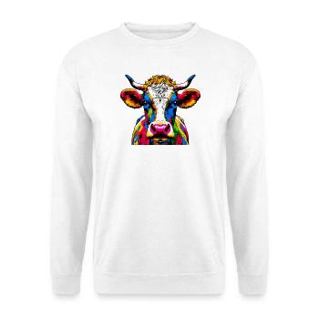 Vache - Sweat-shirt Unisexe - blanc - Devant