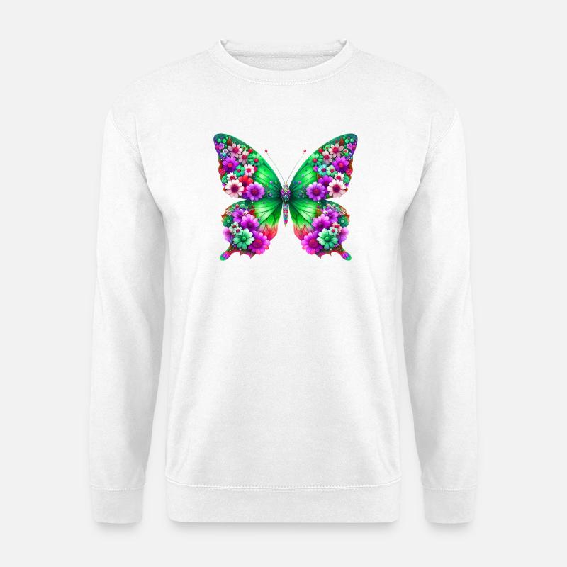Butterfly - Unisex Sweatshirt - white