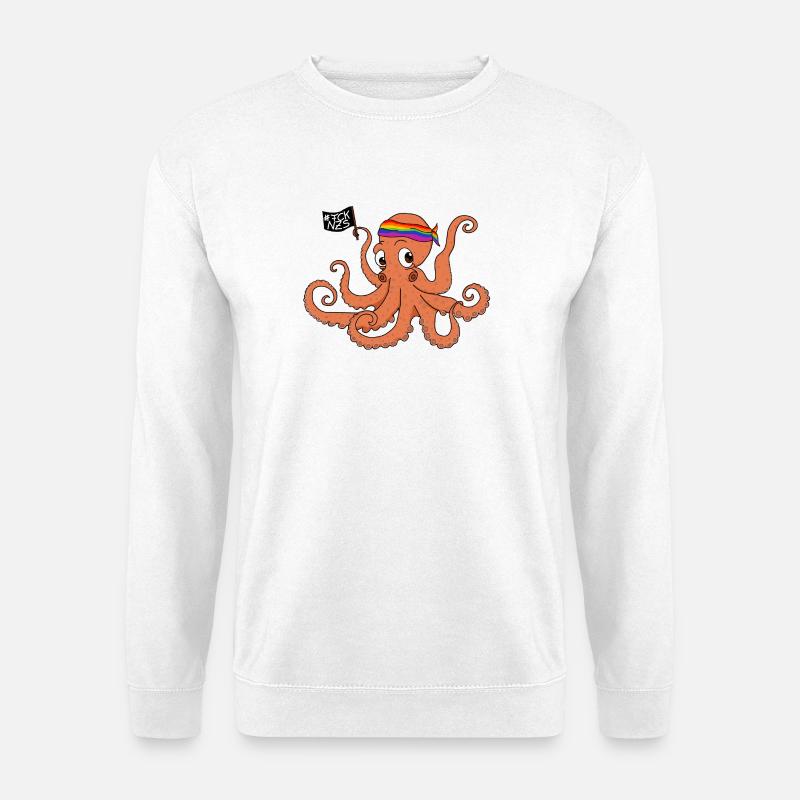 Oscar hasst Nazis - Unisex Pullover - Weiß