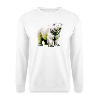 White polar bear - Unisex Sweatshirt - white - Front