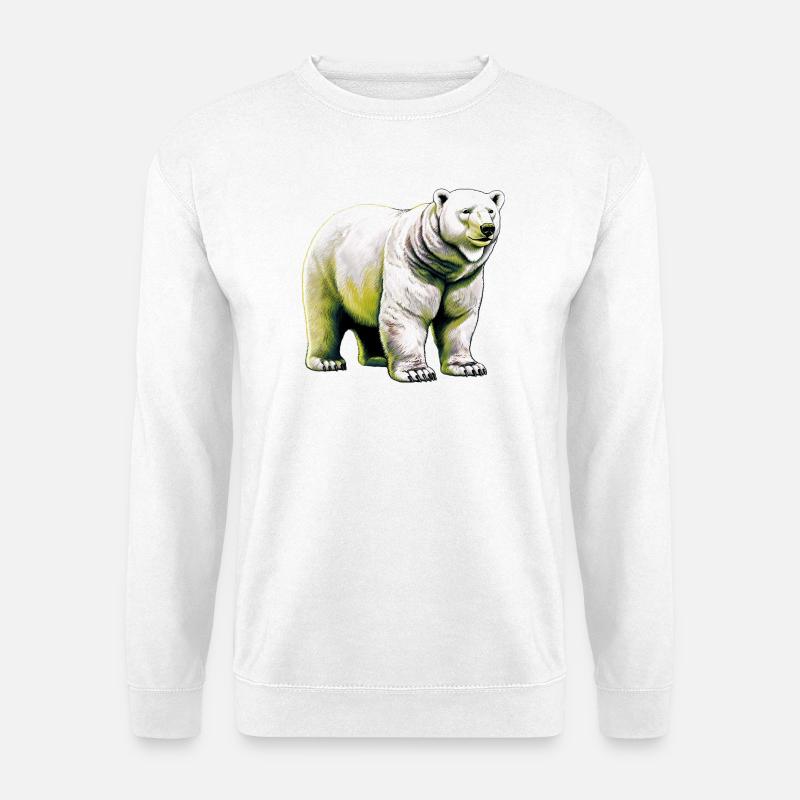 White polar bear - Unisex Sweatshirt - white