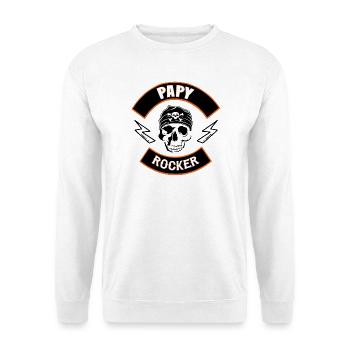 Grandpa rocker - Unisex Sweatshirt - white - Front