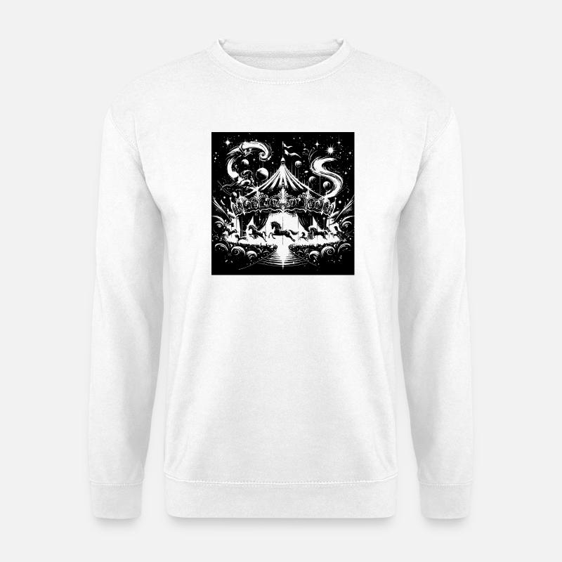 Circus Abstract Gradient - Unisex Sweatshirt - white