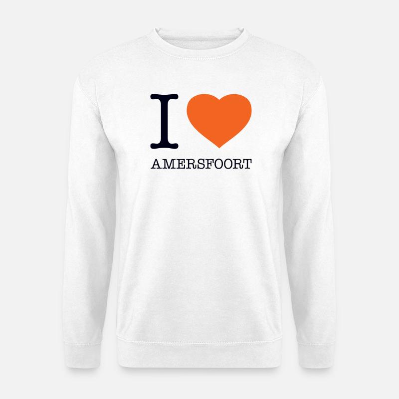 I LOVE AMERSFOORT - Unisex Pullover - Weiß