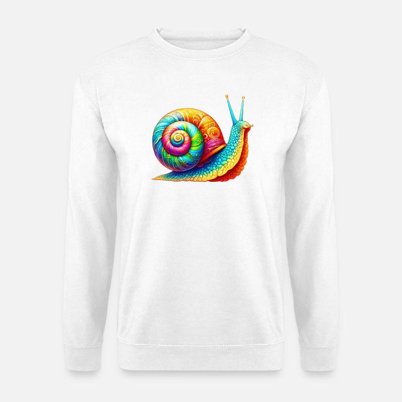 Schnecke - Unisex Pullover - Weiß