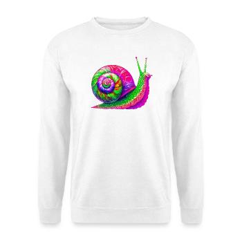 Escargot - Sweat-shirt Unisexe - blanc - Devant