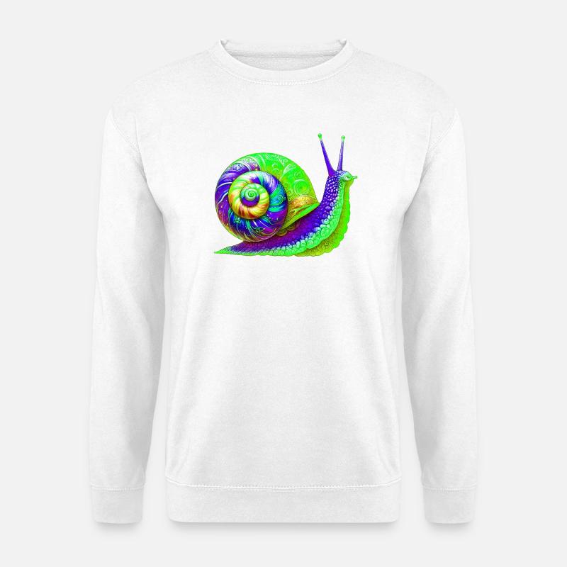 Schnecke - Unisex Pullover - Weiß