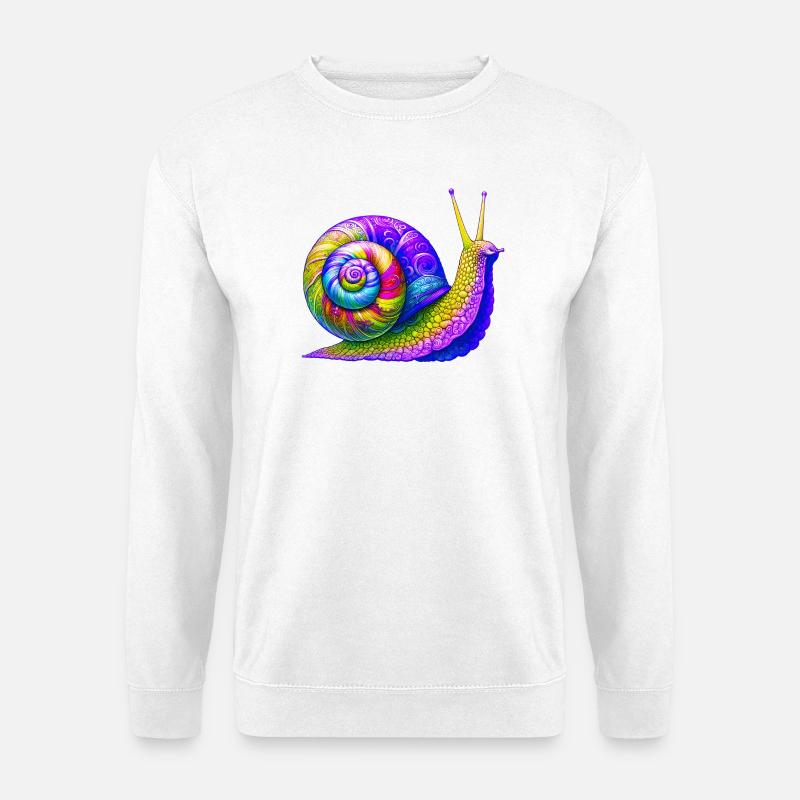 Schnecke - Unisex Pullover - Weiß