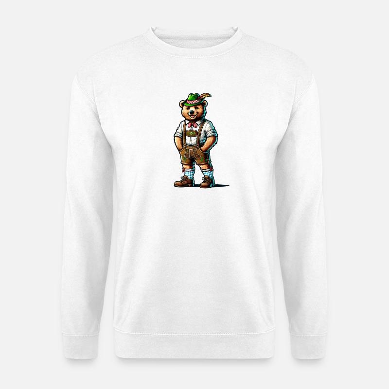 Bayerischer Bär - Unisex Pullover - Weiß