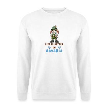 Bayerischer Hase - Unisex Pullover - Weiß - Vorne