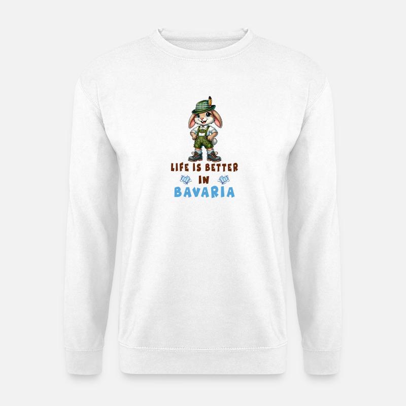 Bavarian Rabbit - Unisex Sweatshirt - white