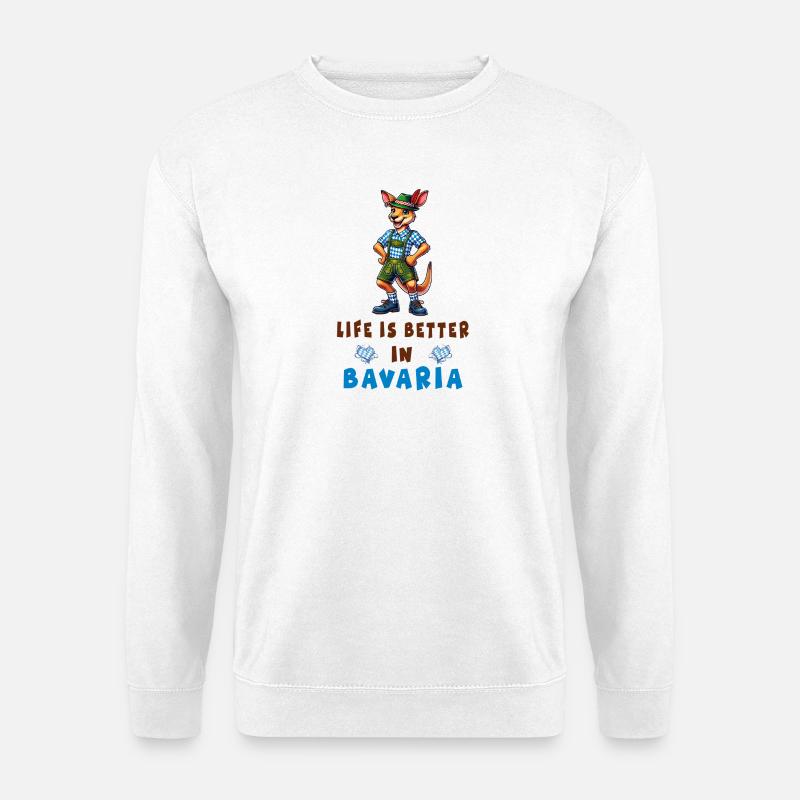 Bayerisches Känguru - Unisex Pullover - Weiß