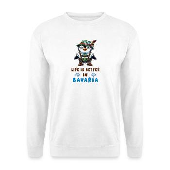 Bavarian Penguin - Unisex Sweatshirt - white - Front