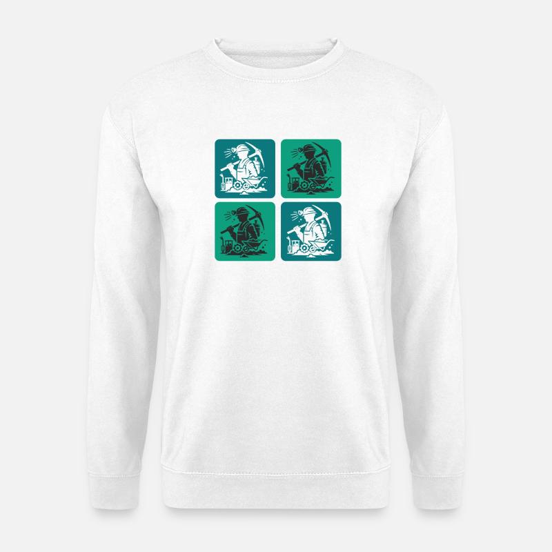 Mining Design - Unisex Sweatshirt - white