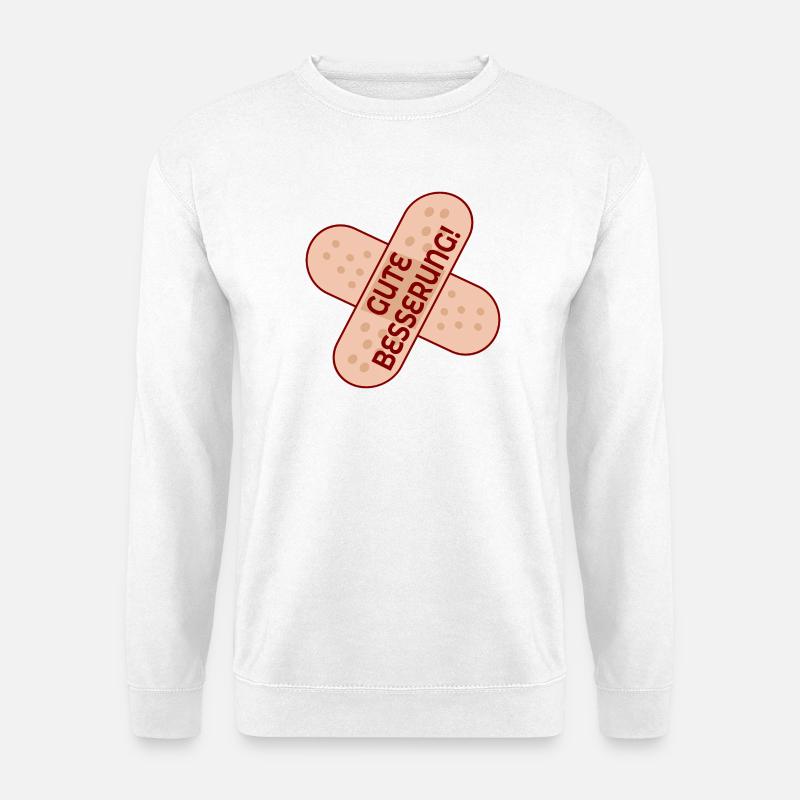 GUTE BESSERUNG PFLASTER - Unisex Pullover - Weiß