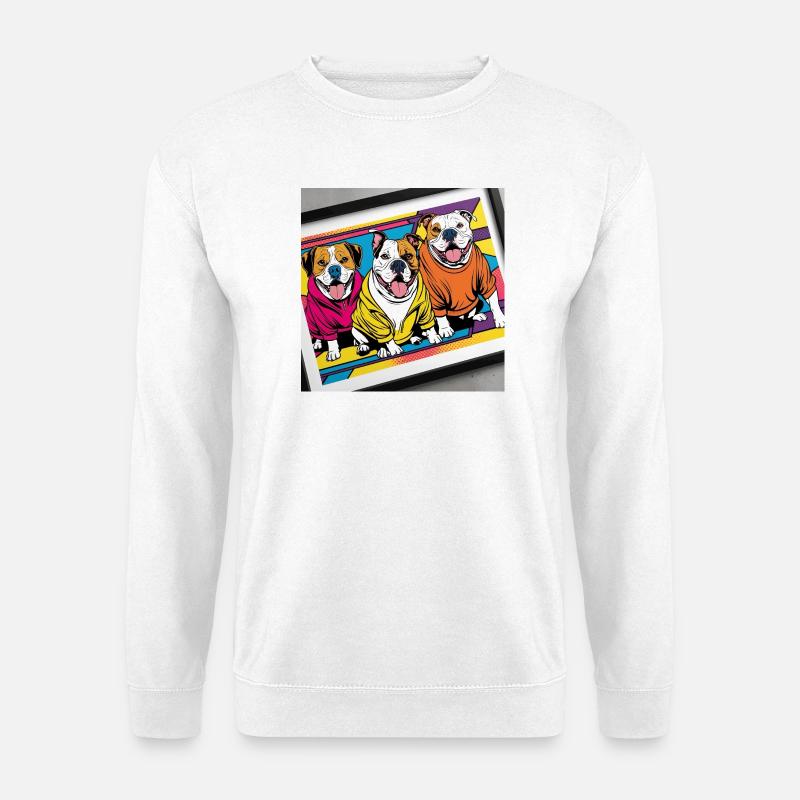 Funny Dogs - Unisex Pullover - Weiß
