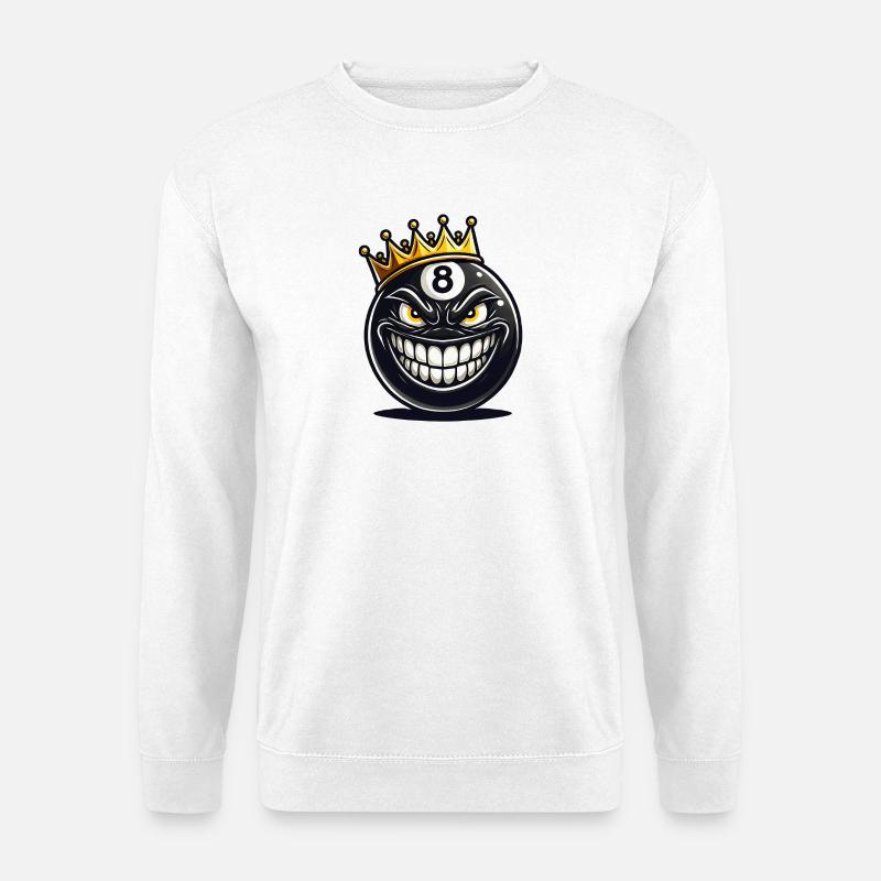 Billard König - Unisex Pullover - Weiß