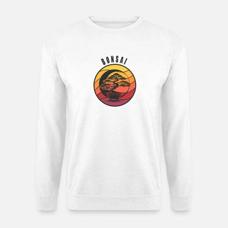 Bonsai Yin Yang - Unisex Pullover - Weiß