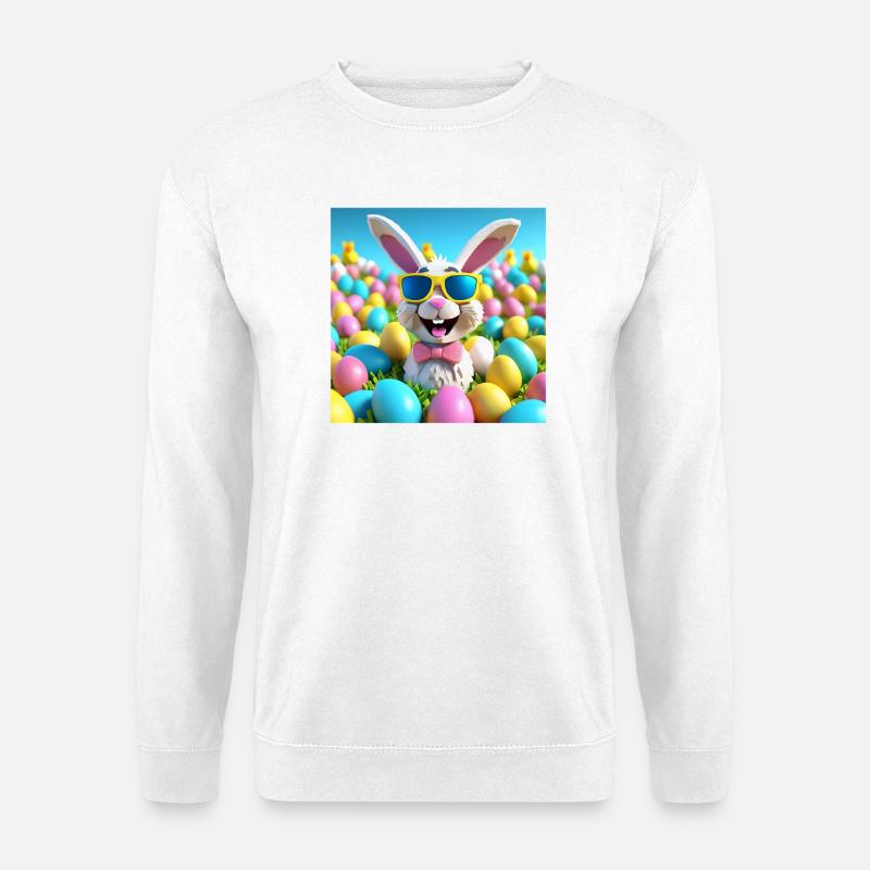 Ostern, Frohe Ostern, Ostern - Unisex Pullover - Weiß