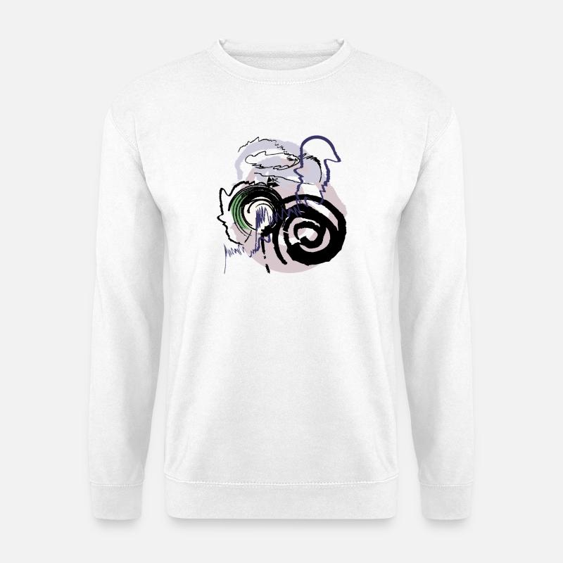 Abstract pattern - Unisex Sweatshirt - white