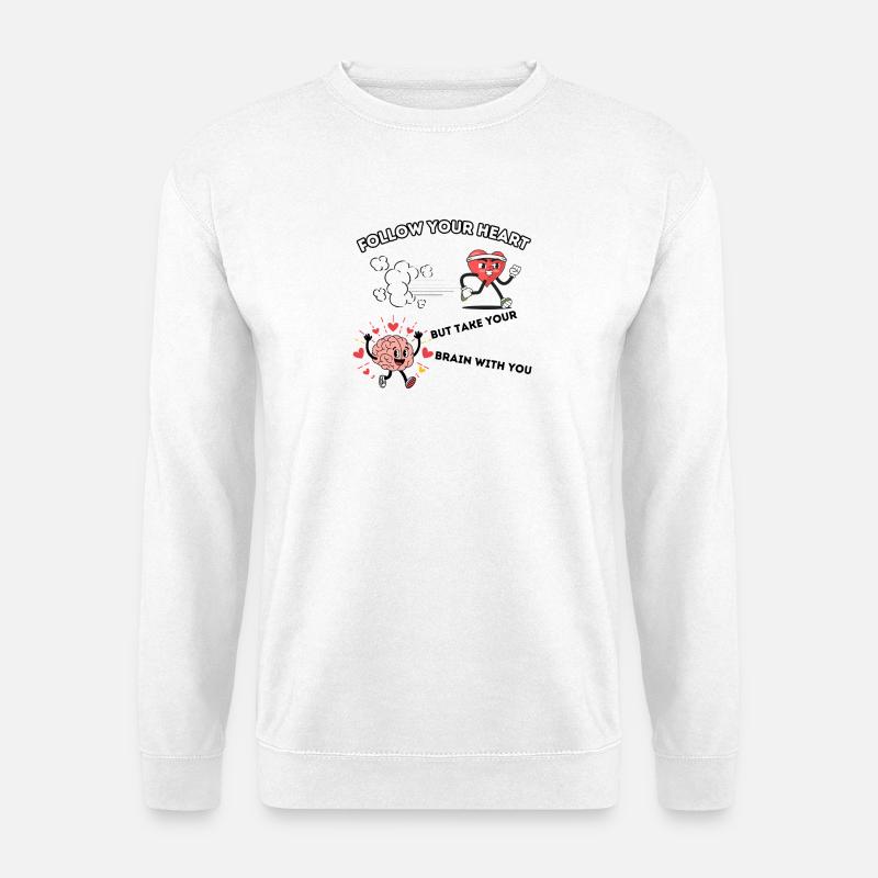 Follow your Heart - Unisex Pullover - Weiß
