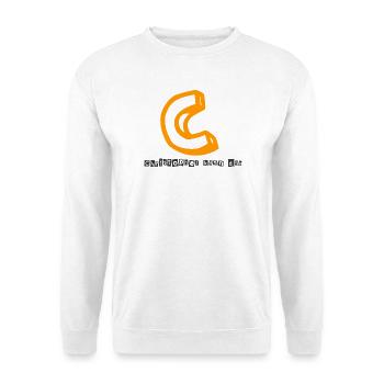 Christopher kann das Abstrakter Kaugummi-Print - Unisex Pullover - Weiß - Vorne