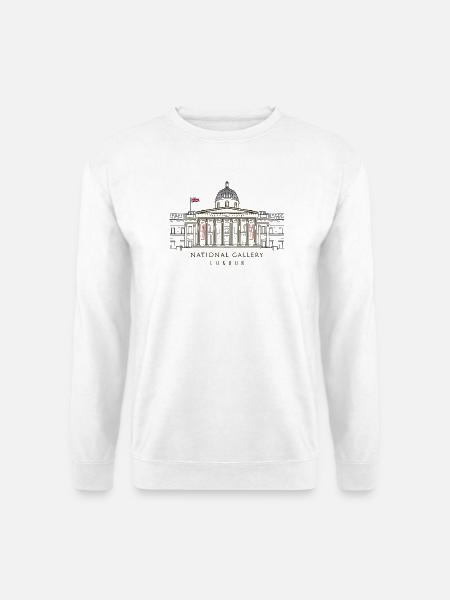 London, Kunstmuseum National Gallery Handzeichnung - Unisex Pullover - Weiß
