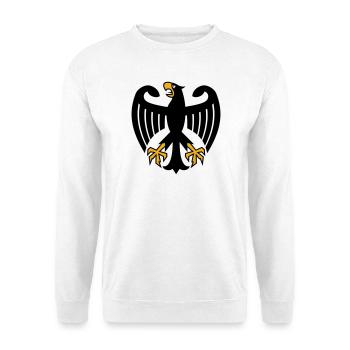 Bundesadler Deutschland Adler Wappen - Unisex Pullover - Weiß - Vorne
