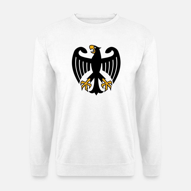 Germany Eagle Coat of Arms - Unisex Sweatshirt - white