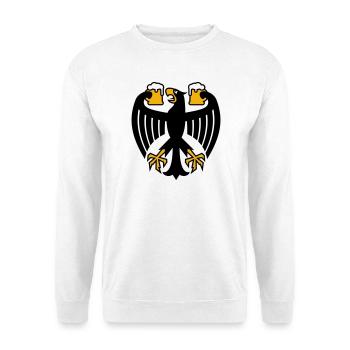 Deutschland Bier Bundesadler - Unisex Pullover - Weiß - Vorne