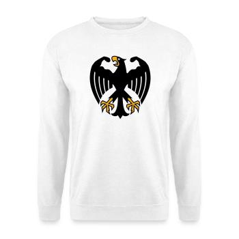 Deutscher Fitness Bundesadler mit Muskeln - Unisex Pullover - Weiß - Vorne