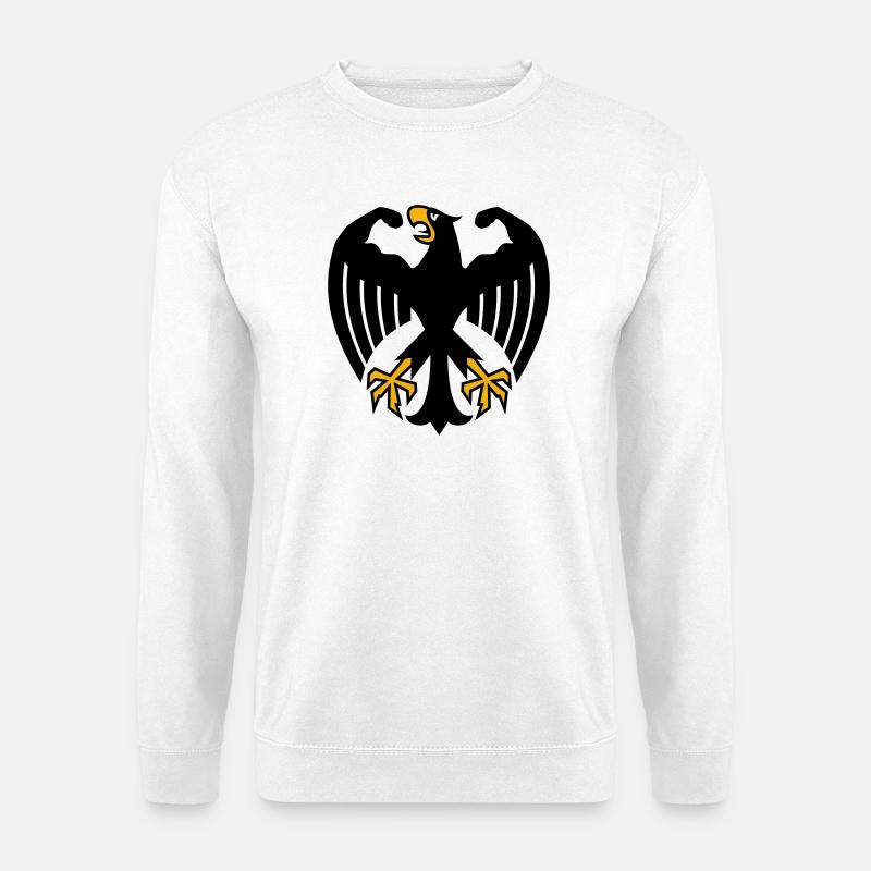 Deutscher Fitness Bundesadler mit Muskeln - Unisex Pullover - Weiß