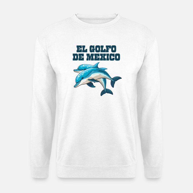 El Golfo De México Dolphin Gulf Of Mexico - Unisex Pullover - Weiß