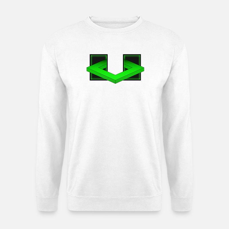 Geometrische Illusion - Unisex Pullover - Weiß
