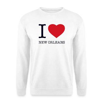 I LOVE NEW ORLEANS - Unisex Pullover - Weiß - Vorne
