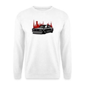 Lowrider Skyline Silhouette - Unisex Pullover - Weiß - Vorne