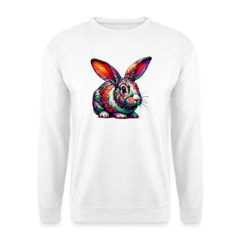 Kaninchen - Unisex Pullover - Weiß - Vorne