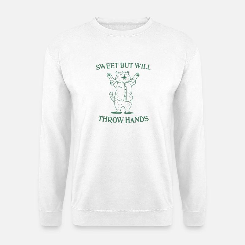 Throw Hands - Unisex Sweatshirt - white