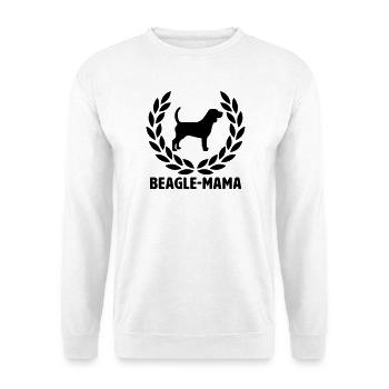Maman Beagle - Sweat-shirt Unisexe - blanc - Devant