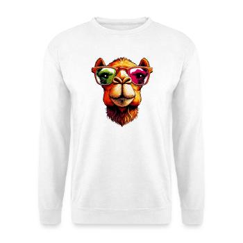 Kamel - Unisex Pullover - Weiß - Vorne