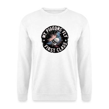 Pigeon Fancier Fast Pigeons Shirt - Unisex Sweatshirt - white - Front
