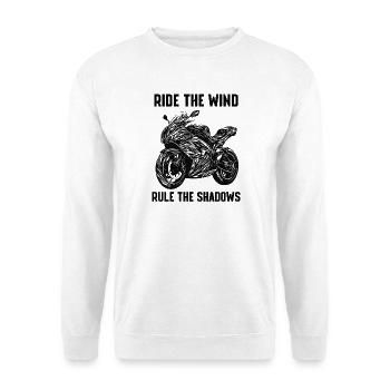 Chevauche le vent, règne sur les ombres - Sweat-shirt Unisexe - blanc - Devant
