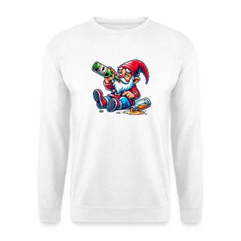 Gartenzwerk Feierabend - Unisex Pullover - Weiß - Vorne