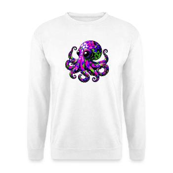 Pieuvre - Sweat-shirt Unisexe - blanc - Devant